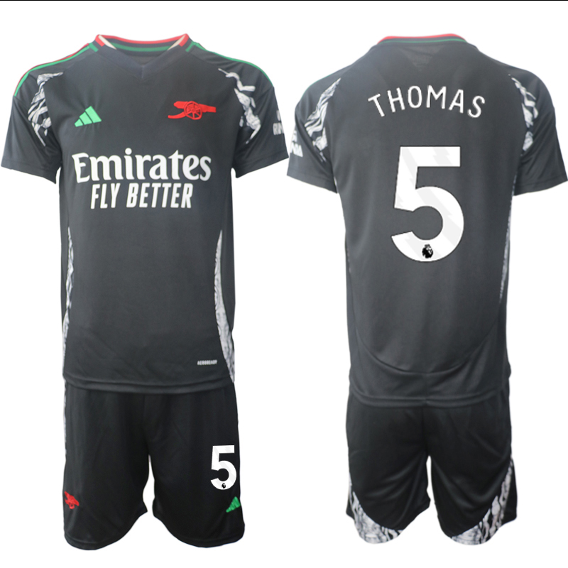 Men 2024-2025 Club Arsenal away Black #5 Soccer Jersey->indianapolis colts->NFL Jersey